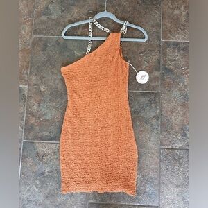 NWT Camila Coelho Ursula Mini Dress in Ginger Orange